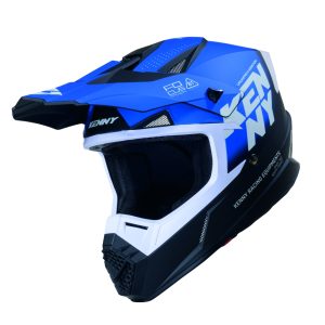 Kenny Racing MOTOCROSS/ENDURO Track Graphic Focus Helmet - Blue