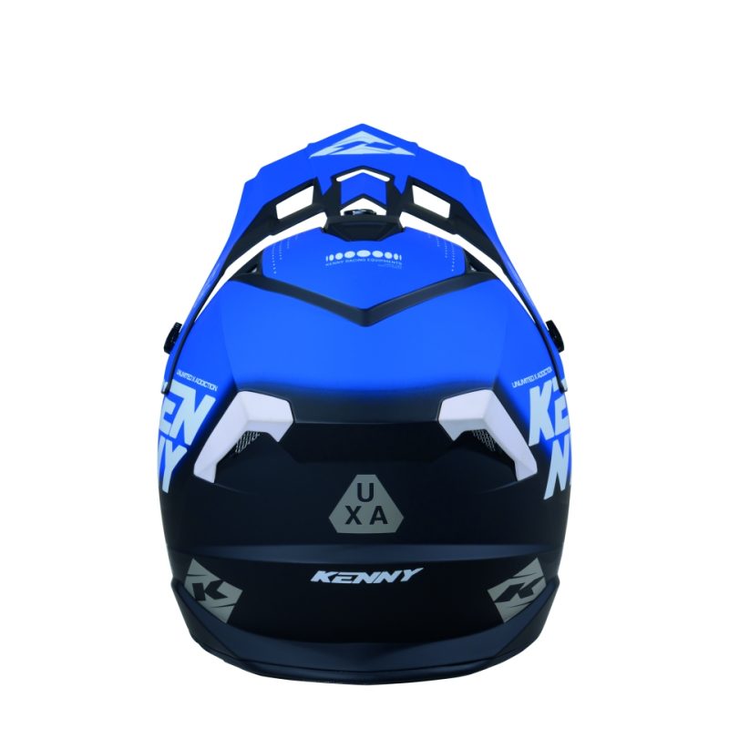 Kenny Racing MOTOCROSS/ENDURO Track Graphic Focus Helmet - Blue