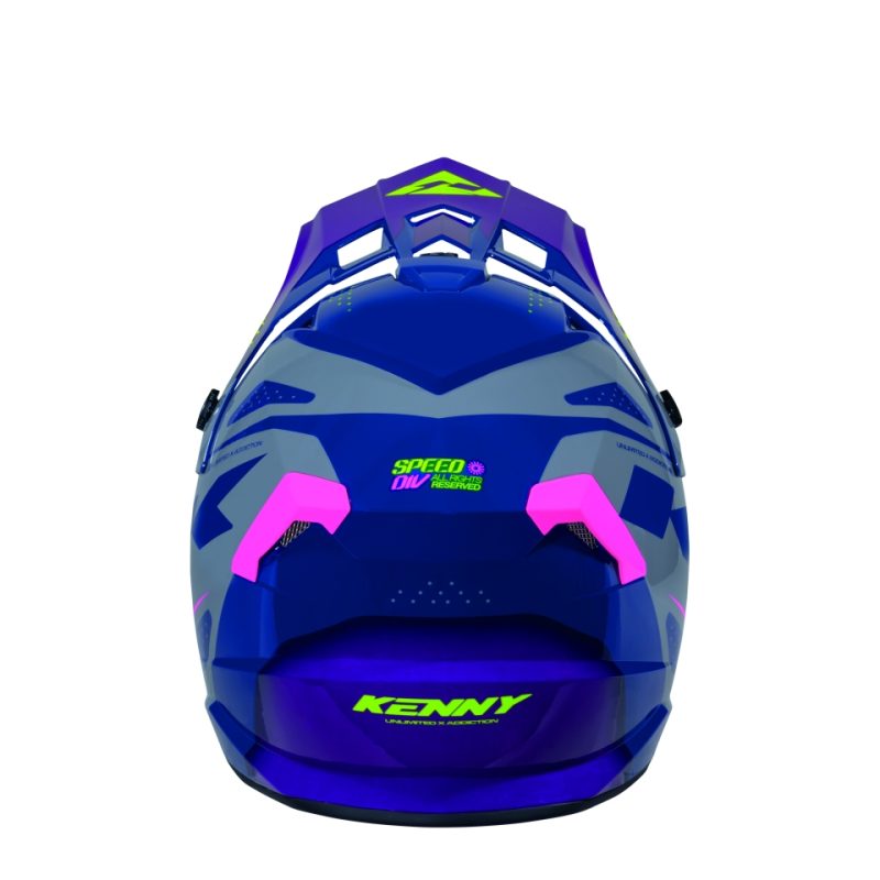 Kenny Racing MOTOCROSS/ENDURO Track Graphic Speed Helmet - Purple/Pink/Yellow