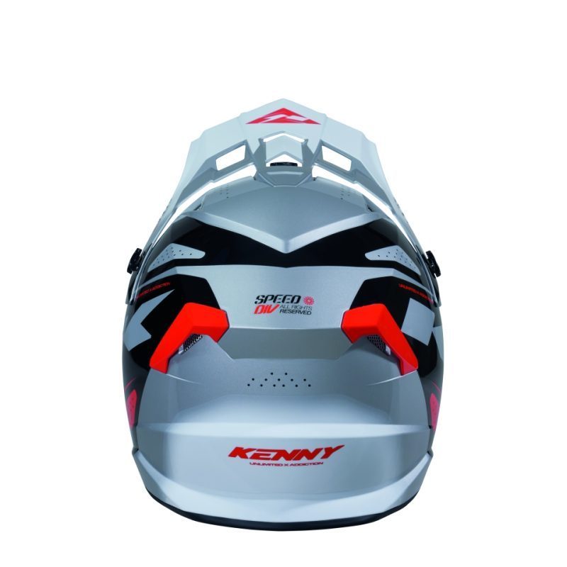 Kenny Racing MOTOCROSS/ENDURO Track Graphic Speed Black RED Helmet - White/Black/Czerowny
