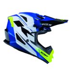 Kenny Racing MOTOCROSS/ENDURO Track Graphic Speed Helmet - Blue/White/Yellow