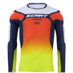 Kenny Racing Motocross JERSEY/ENDURO Model Force Spring Summer - Blue/White/Orange/Yellow