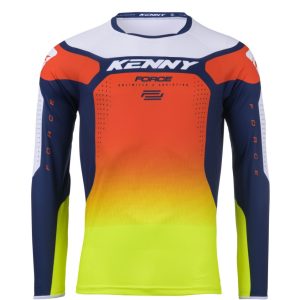 Kenny Racing Motocross JERSEY/ENDURO Model Force Spring Summer - Blue/White/Orange/Yellow