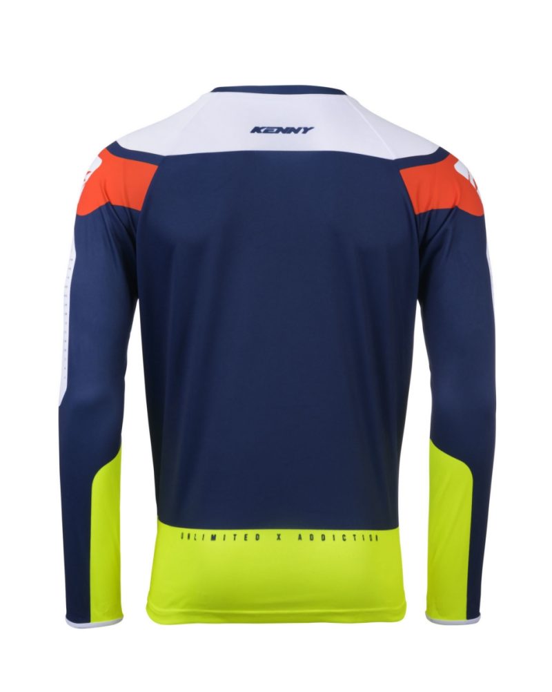Kenny Racing Motocross JERSEY/ENDURO Model Force Spring Summer - Blue/White/Orange/Yellow