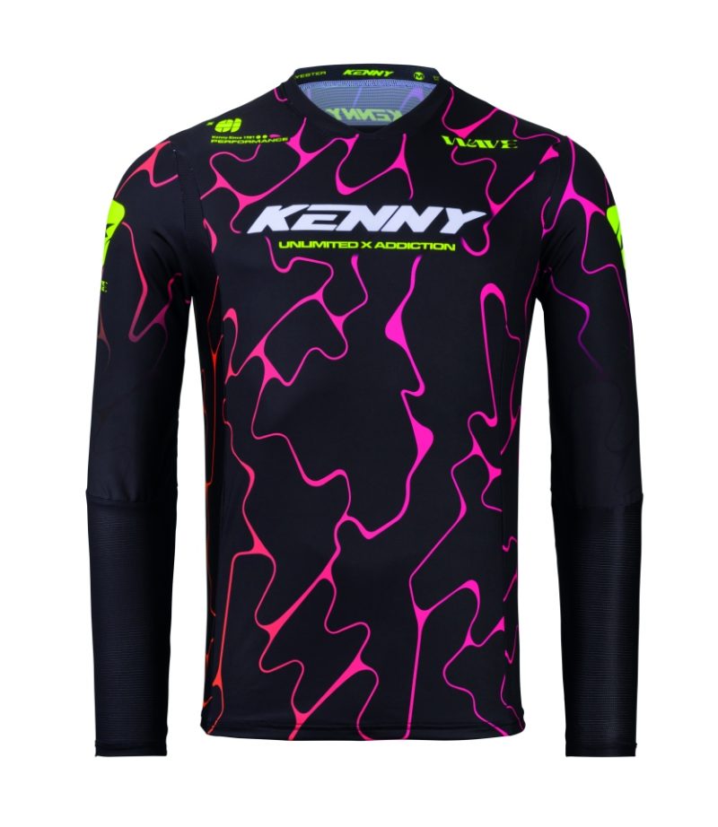 Kenny Racing Motocross JERSEY/ENDURO Performance Youth/DZECIECE WAVE - Black