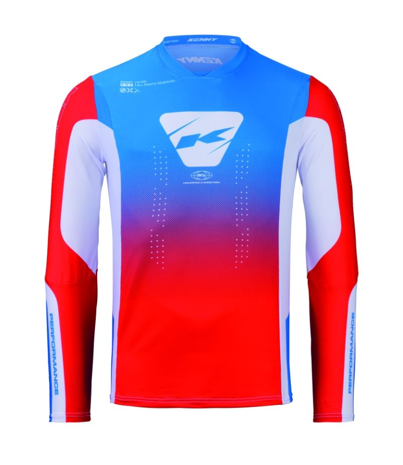 Kenny Racing Motocross JERSEY/ENDURO Performance Patriot - Blue/Czerowny/White