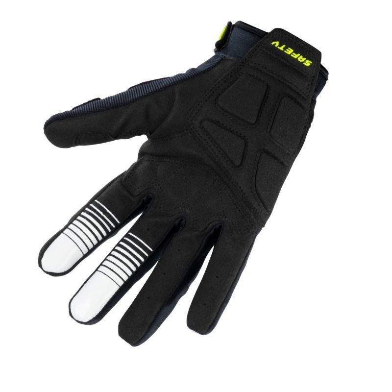 Kenny Racing MOTOCROSS/ENDURO Model Safety Gloves - Black/Grey/Fluo Yellow