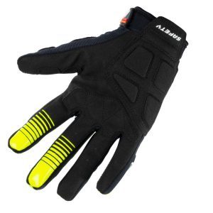 Kenny Racing MOTOCROSS/ENDURO Model Safety BLACK/RED/ORANGE Gloves - Black/Red/Fluo Yellow