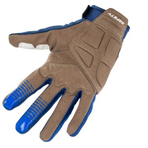 Kenny Racing MOTOCROSS/ENDURO Model Safety NAVY/WHITE/RED Gloves - Blue/White/Fluo Red