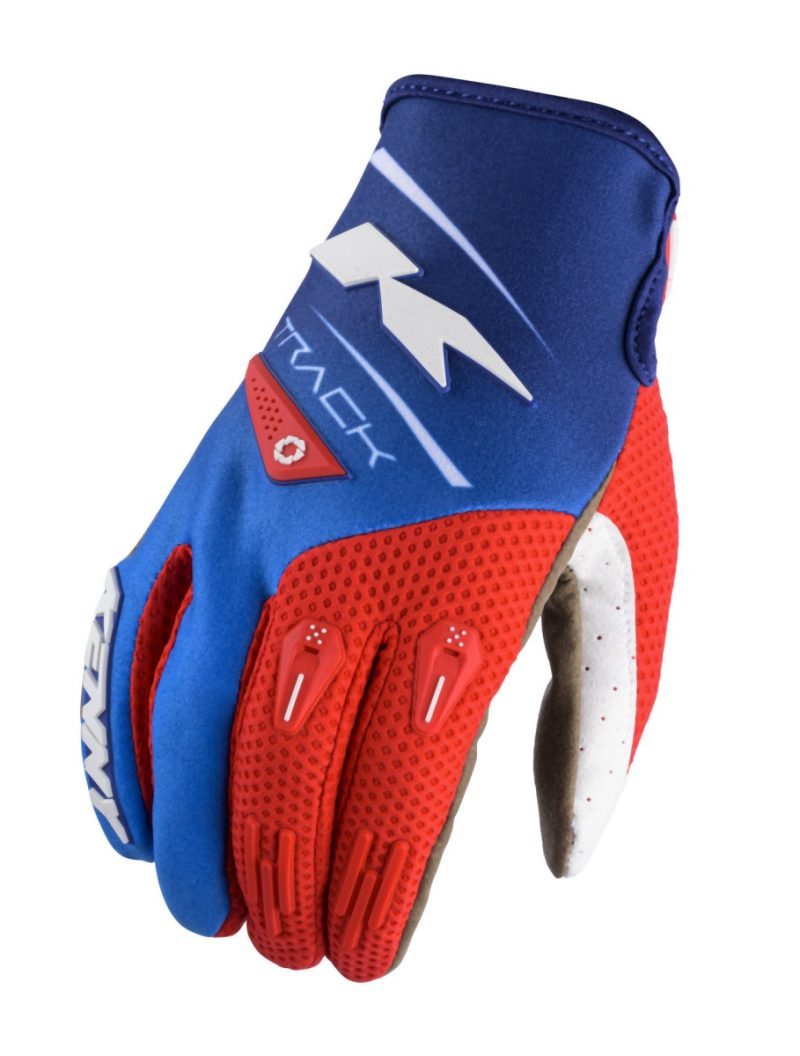 Kenny Racing MOTOCROSS/ENDURO Model Track Youth NAVY/RED Gloves - Blue/Red/White