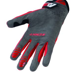 Kenny Racing D3O Titanium RED Gloves - Czerwowy