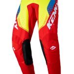Kenny Racing Track Focus Youth NEON YELLOW/RED Pants 2 Kenny Racing MOTOCROSS/ENDURO Model Track Focus Youth NEON YELLOW/RED Pants - Red/Yellow/White