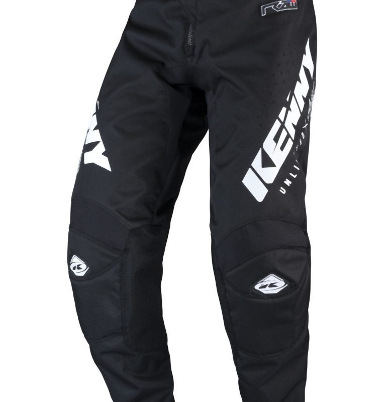 Kenny Racing MOTOCROSS/ENDURO Model Track RAW Youth Pants - Black/White