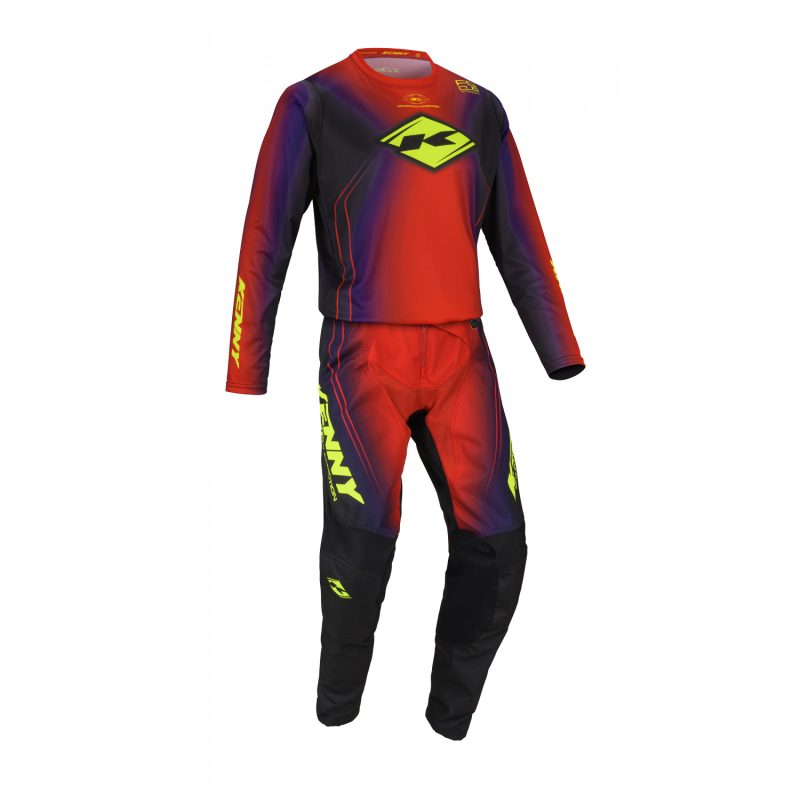 Kenny Racing MOTOCROSS/ENDURO Track Youth/DZECIECE Focus Pants - Red