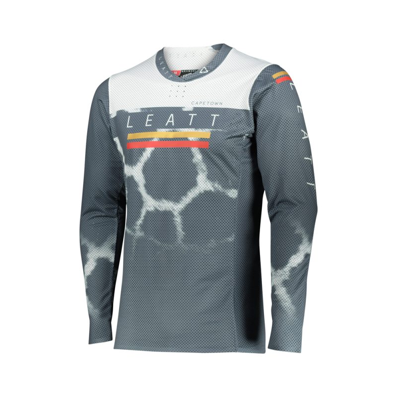 Leatt MOTO 5.5 Ultraweld Jersey Giraffe - Grey/White