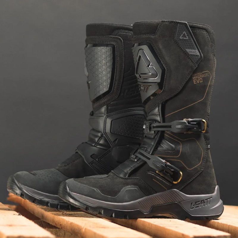 Leatt ADV Adventure Hydradri 7.5 Stealth Boots - Black/Gold