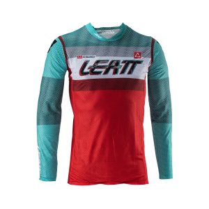 Leatt MOTO 5.5 Ultraweld Jersey FUEL - Blue/Red