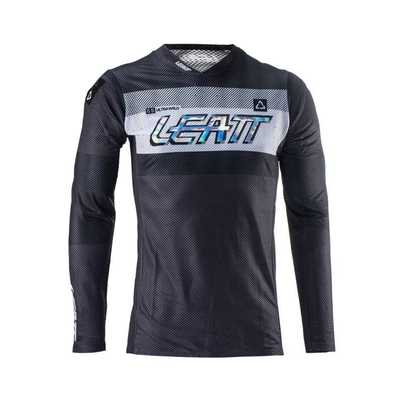 Leatt MOTO 5.5 Ultraweld Jersey - Graphite/White