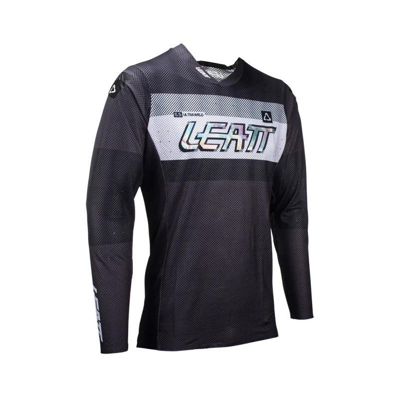 Leatt MOTO 5.5 Ultraweld Jersey - Graphite/White
