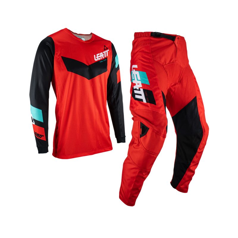 Leatt MOTO RIDE KIT 3.5 Jersey & Pants SET - Red/Black/Blue
