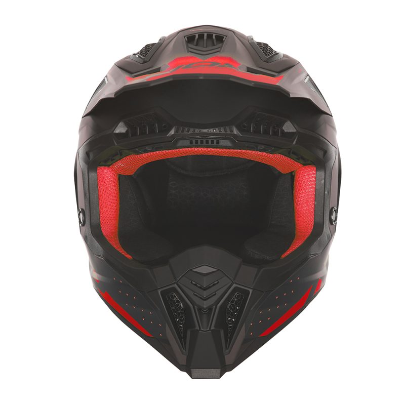 NOX OFF ROAD / Cross N634 Gradient Helmet - Black/Matte Red