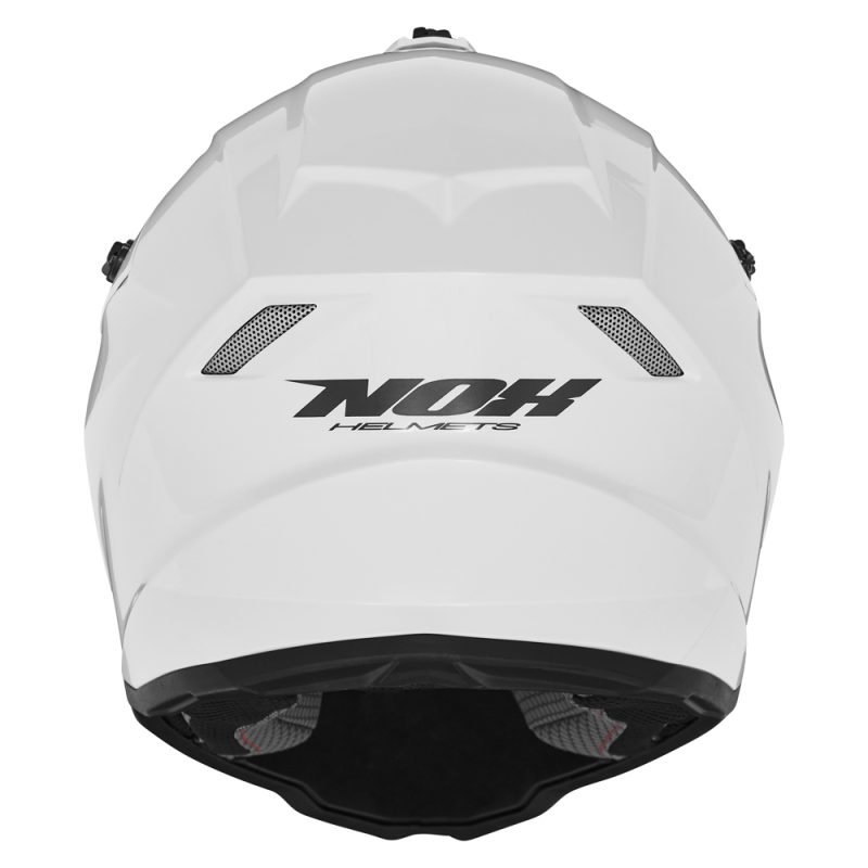 NOX Cross / Offroad N761 Solid Youth Helmet - White Polysk