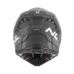 NOX OFF ROAD / Cross N634 Storm Helmet - Matte Silver/Black