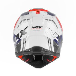 NOX OFF ROAD / Cross N634 Storm Helmet - White/Blue/Red