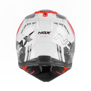 NOX OFF ROAD / Cross N634 Storm Helmet - Red/White