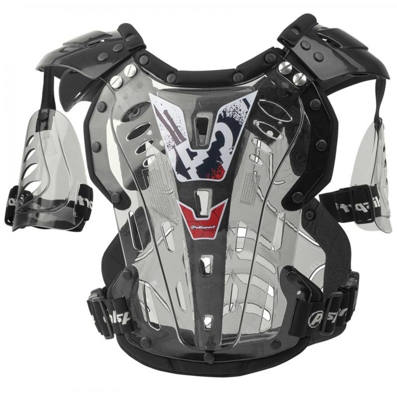 Polisport Chest Protector XP2 Z Ochraniaczami Ramion - Clear/Black