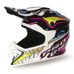 Progrip PG3009 Jurassic Cross Youth Rozm. S 3009-382 Homologacja ECE 22R06, Zapiecie DD Helmet - White/Black/Pink/Seledynowy
