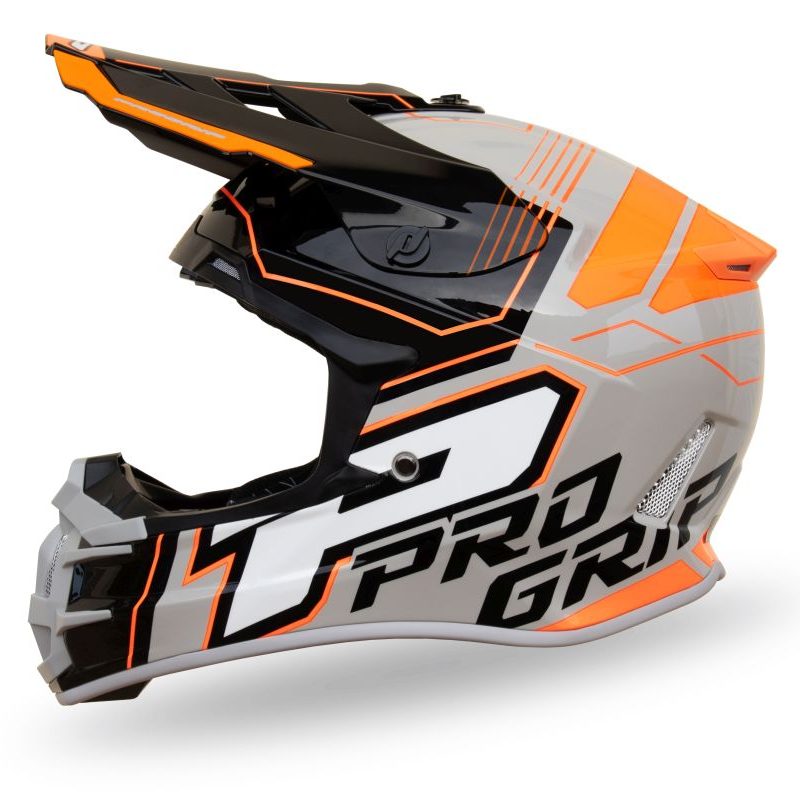 Progrip Cross PG3080 Adventure Rozm. L 3080-211 Homologacja ECE 22R06, Zapiecie DD Helmet - Grey/Black/Orange