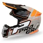 Pro Grip PG3080 Adventure Cross Helmet, Size XL (3080-211) 2 Progrip Cross PG3080 Adventure size XL 3080-211 certification ECE 22R06, fasteners DD Helmet - Grey/Black/Orange