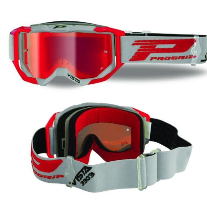 Progrip PG3303-288 FL Vista Goggles - Grey/Red (