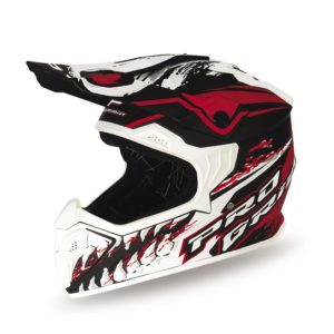 Progrip PG3009 Jurassic Cross Youth Rozm. XL 3009-149 Homologacja ECE 22R06, Zapiecie DD Helmet - White/Red/Matte Black