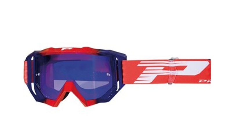 Progrip PG3200-197 FL Venom Goggles - Red/Blue (Gogle Pg3200 Z Szybka Pg3246 I Systemem Roll Off Pg3268) (3200-197 Fl)