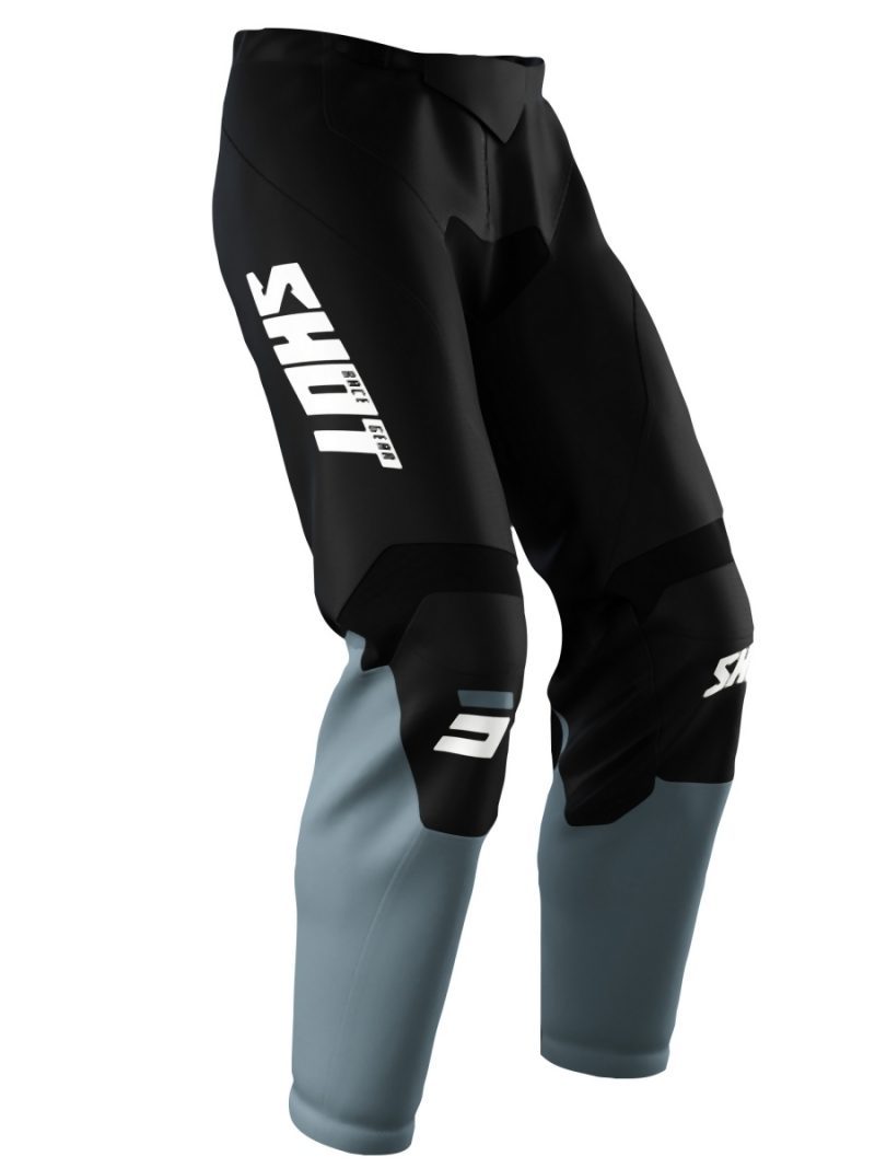 SHOT Racing 2022 MOTO DEVO RAW Burst Pants - Black/Grey/White