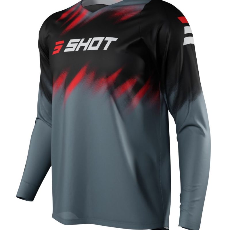 SHOT Racing MOTO DEVO Versus Jersey - Grey/Black/Red