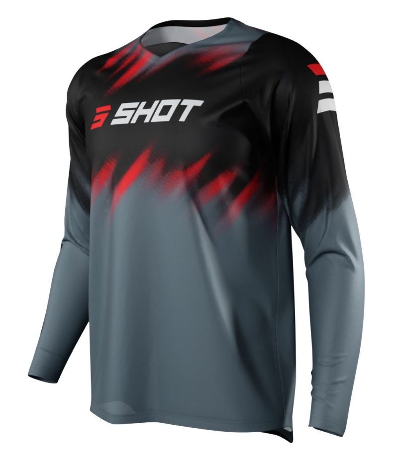SHOT Racing MOTO DEVO Versus Jersey - Grey/Black/Red