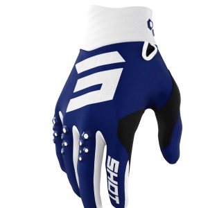 SHOT Racing MOTO Contact Gloves - Blue/White