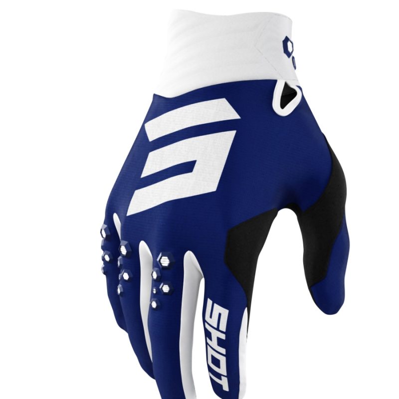 SHOT Racing MOTO Contact Gloves - Blue/White