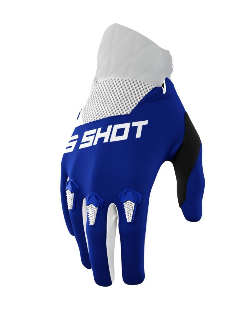 SHOT Racing MOTO DEVO Gloves - Blue/White