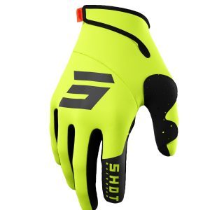 SHOT Racing Softshell Winter Trainer 2.0 Gloves - Neon Yellow/Black