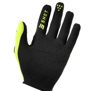 SHOT Racing Softshell Winter Trainer 2.0 Gloves - Neon Yellow/Black