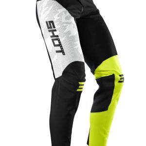 SHOT Racing MOTO Contact CAMO NEON Pants - Black/White/Yellow