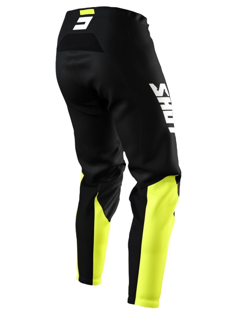 SHOT Racing MOTO DEVO RAW Burst Pants - Black/Yellow/White