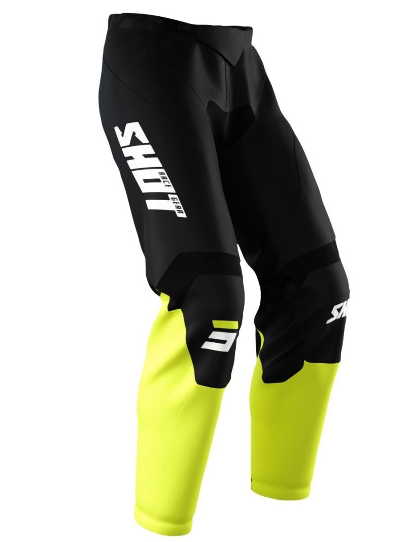 SHOT Racing MOTO DEVO RAW Burst Pants - Black/Yellow/White