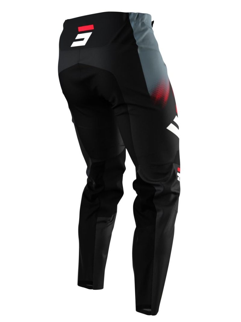 SHOT Racing MOTO DEVO Versus Black RED Pants - Black/Grey/Red