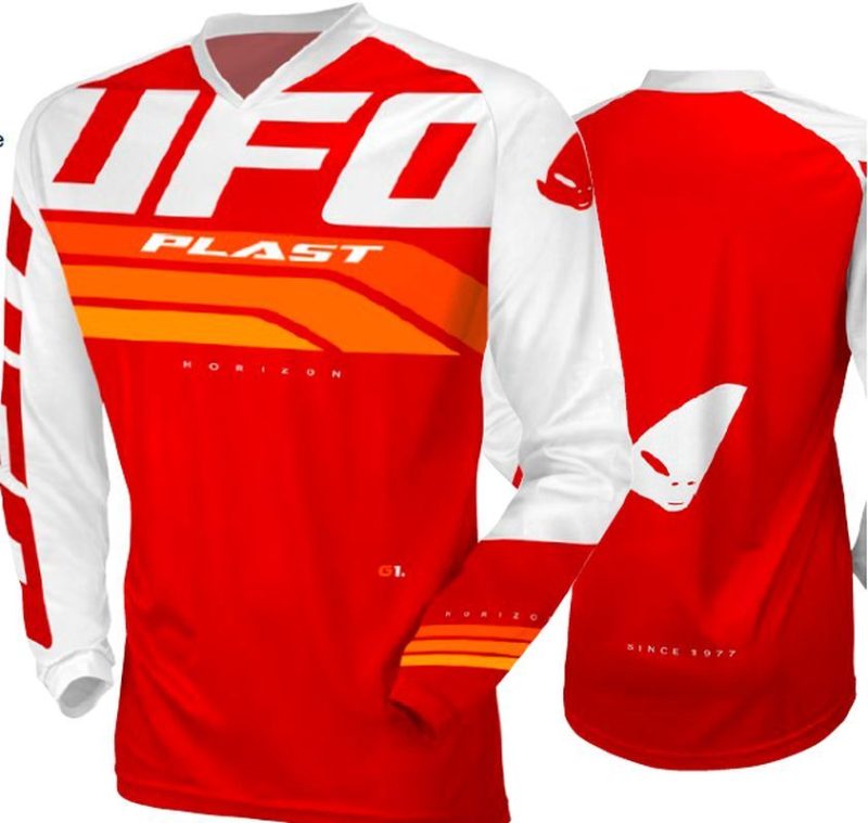 UFO Horizon Cross Jersey - Red/White