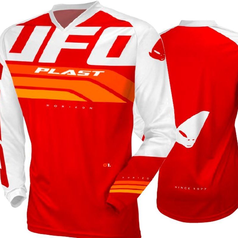 UFO Horizon Cross Jersey - Red/White